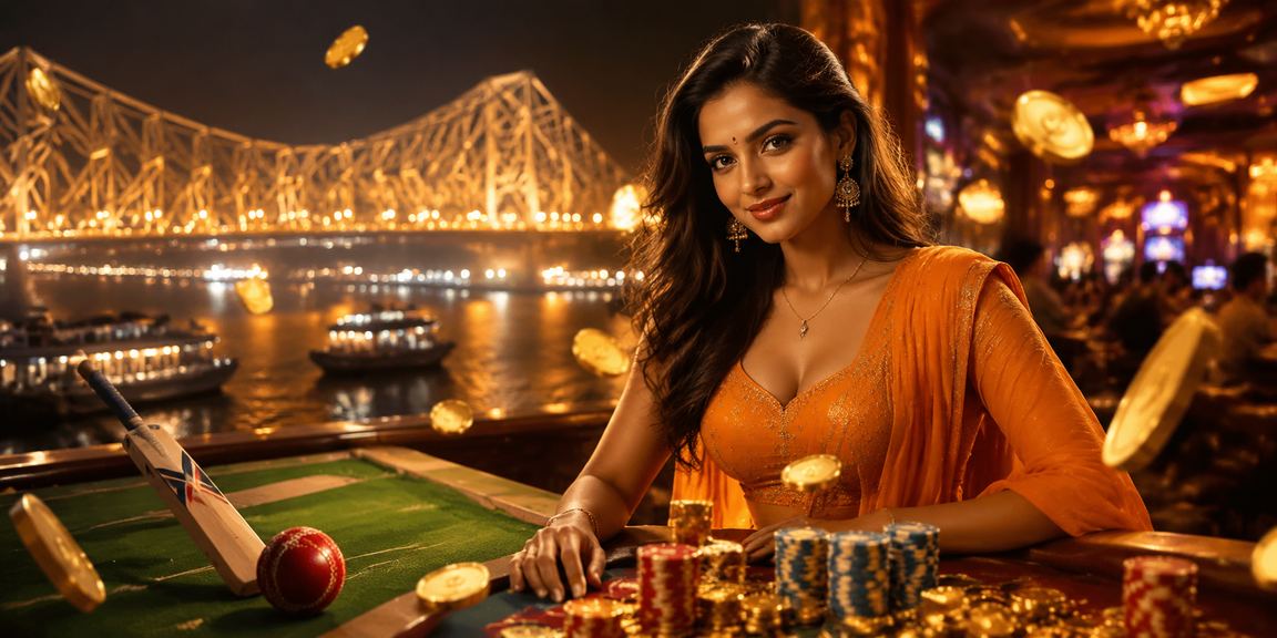 Cricket betting and social gaming near Howrah Bridge, Kolkata